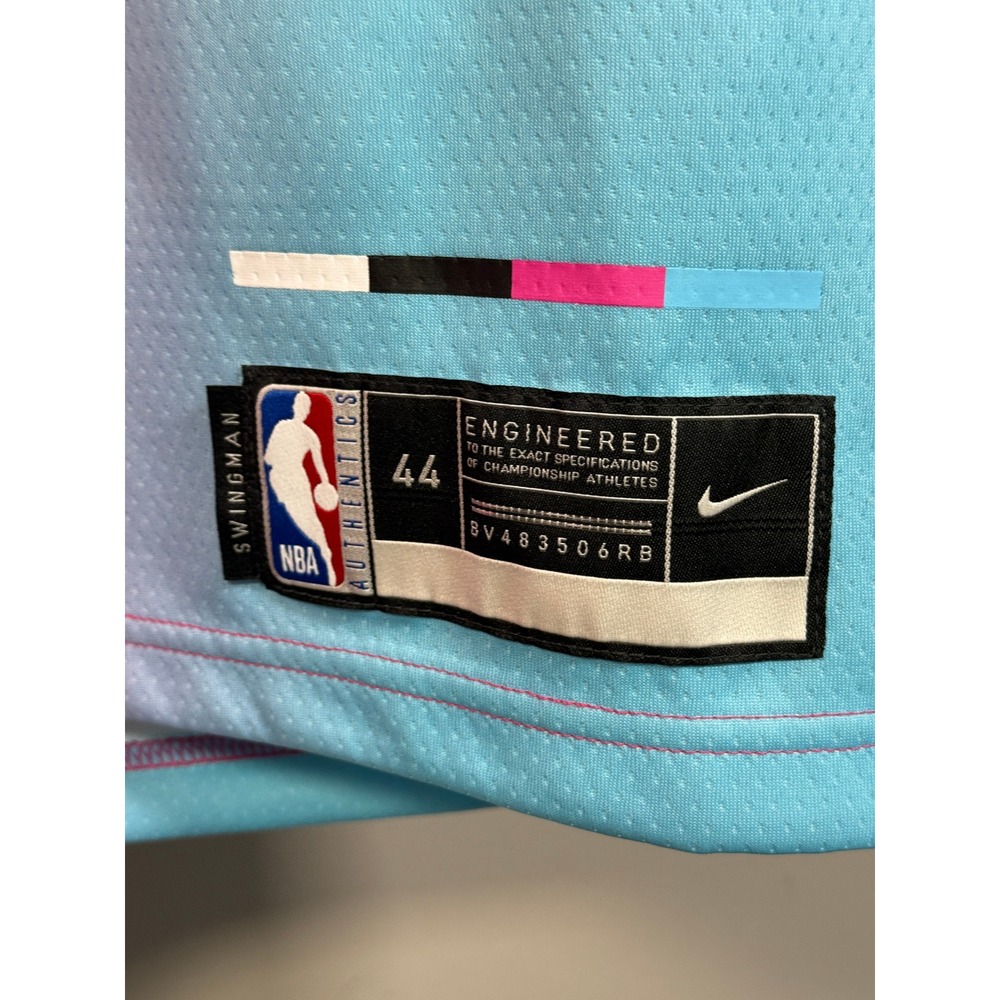 Nike Miami Heat Tyler Herro 14 Vice City Jersey Pink Blue CN1741-690 Mens M - Picture 5 of 12